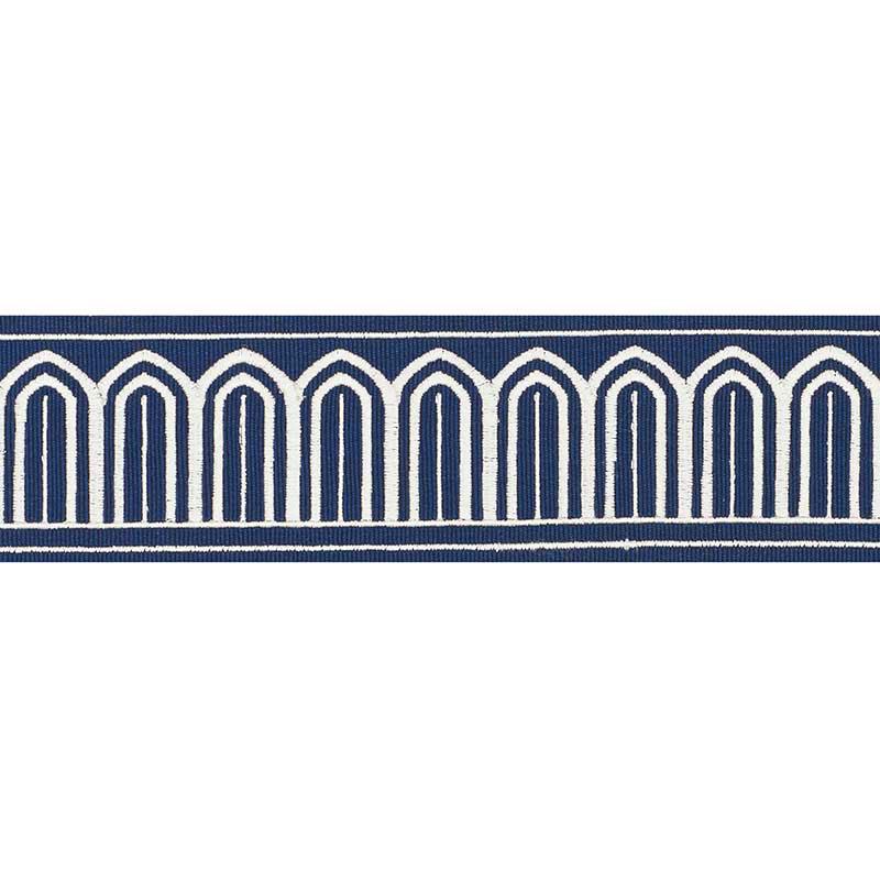 Schumacher Marine Arches Embroidered Tape Medium