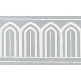 Schumacher Arches Embroidered Tape Wide Sky Trim