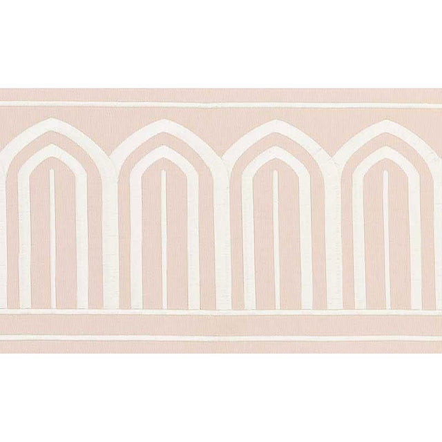Schumacher Blush Arches Embroidered Tape Wide