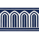 Schumacher Marine Arches Embroidered Tape Wide