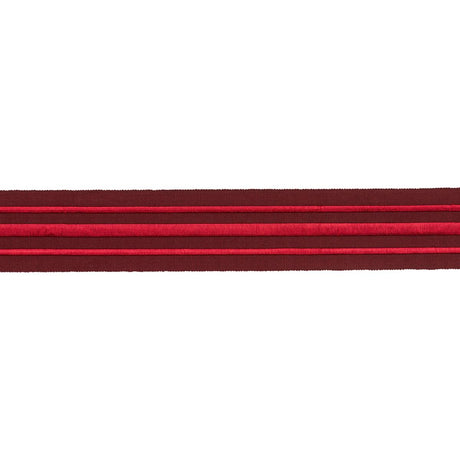 Schumacher Red On Burgundy Military Stripe Tape