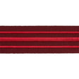 Schumacher Red On Burgundy Military Stripe Tape