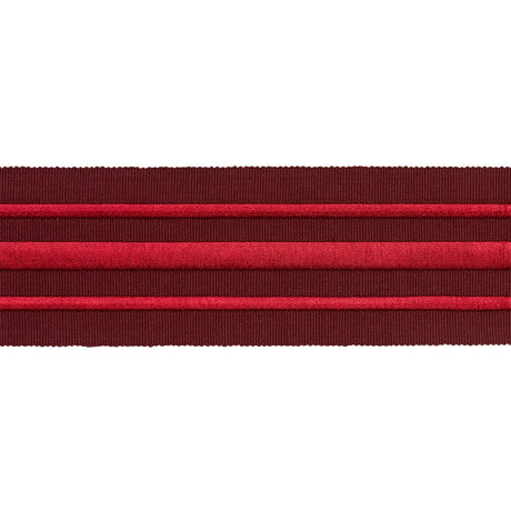 Schumacher Red On Burgundy Military Stripe Tape