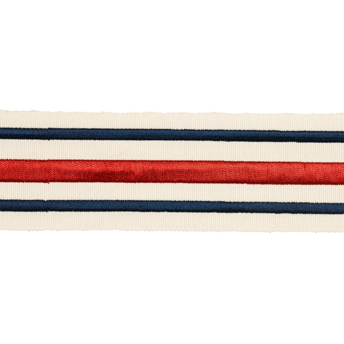 Schumacher Red & Navy Military Stripe Tape
