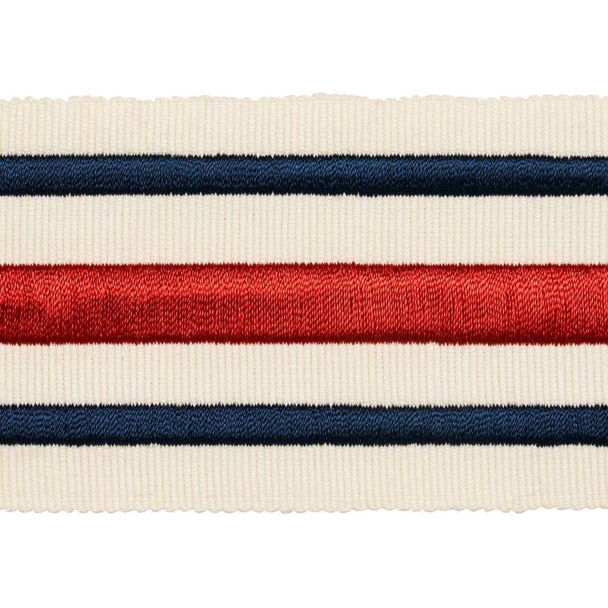 Schumacher Red & Navy Military Stripe Tape