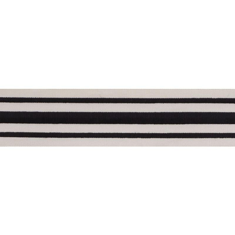 Schumacher Black On Ivory Military Stripe Tape