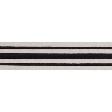 Schumacher Black On Ivory Military Stripe Tape