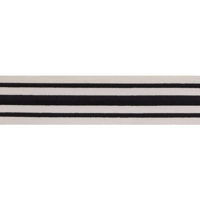Schumacher Black On Ivory Military Stripe Tape