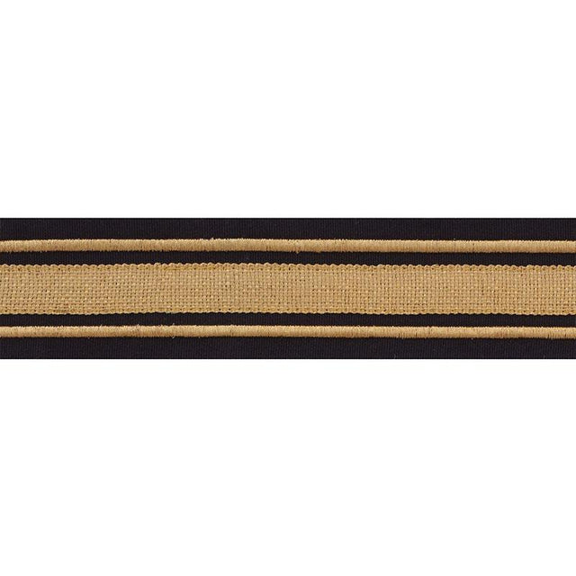 Schumacher Gold On Black Military Stripe Tape