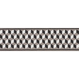 Schumacher Grisaille & Noir Tumbling Blocks Tape