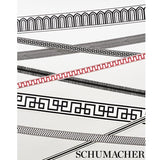 Schumacher Grisaille & Noir Tumbling Blocks Tape