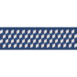Schumacher Bleu Tumbling Blocks Tape