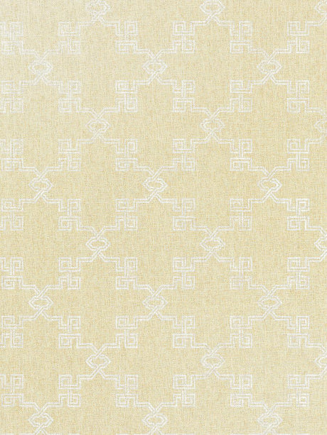 Scalamandre Suzhou Lattice Raffia Weave Straw Wallpaper
