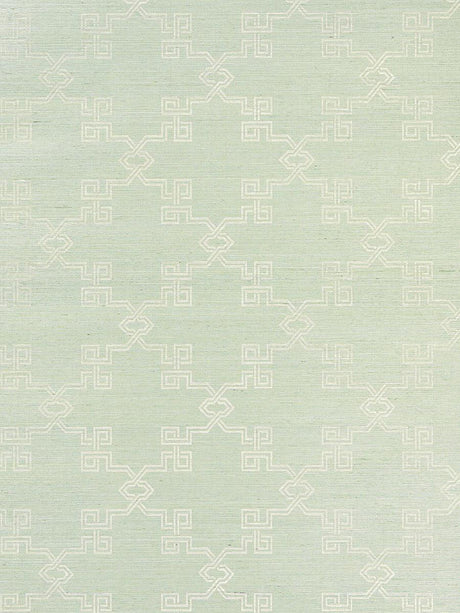 Scalamandre Suzhou Lattice Sisal Mineral Wallpaper