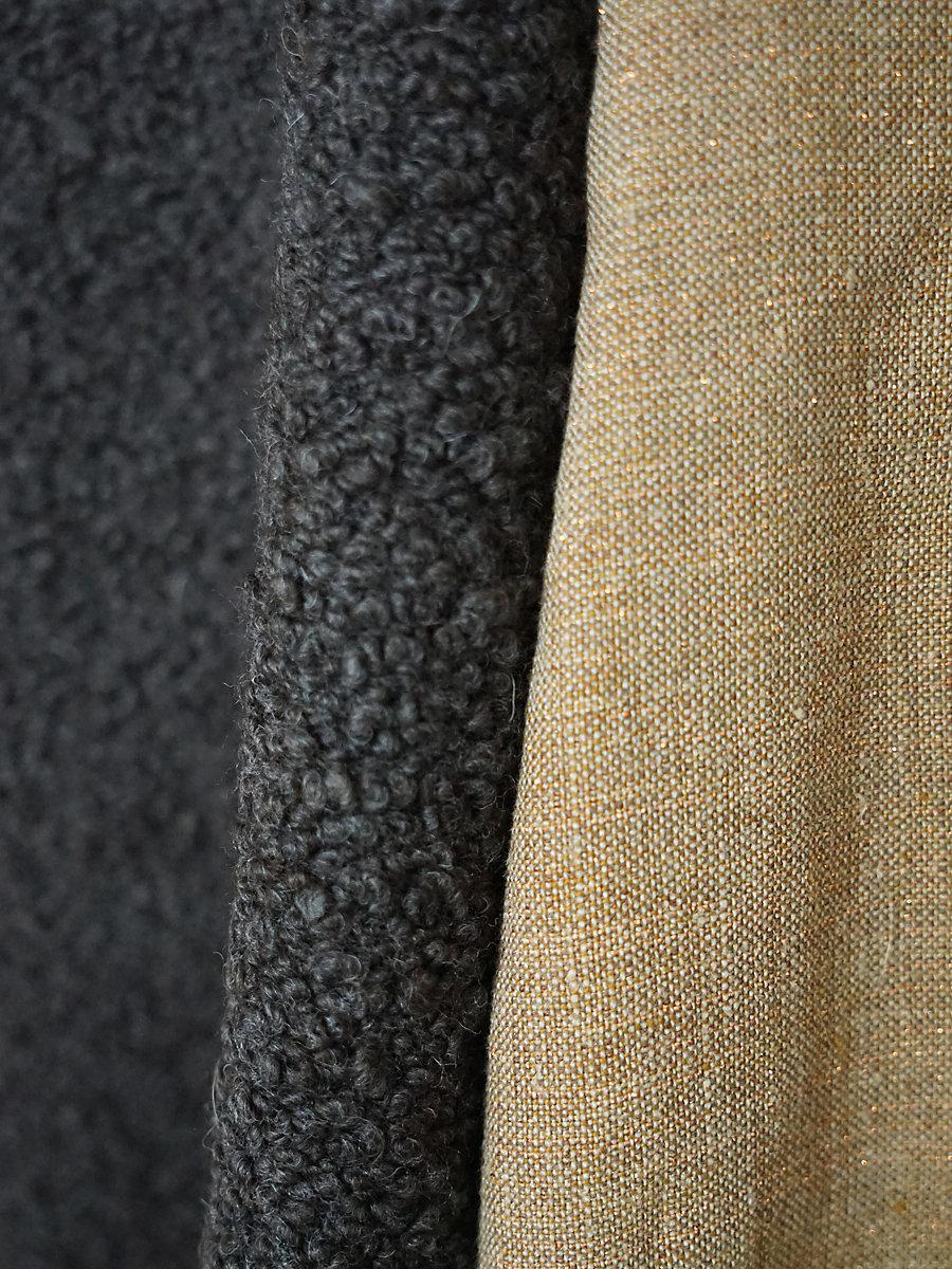Scalamandre Mouton Boucle Silver Fabric