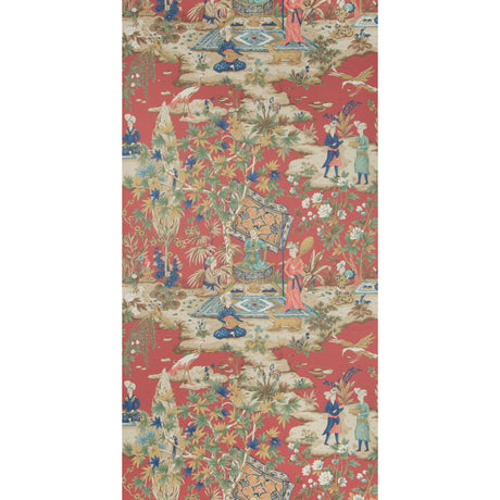 Brunschwig & Fils LODI GARDEN RED Wallpaper