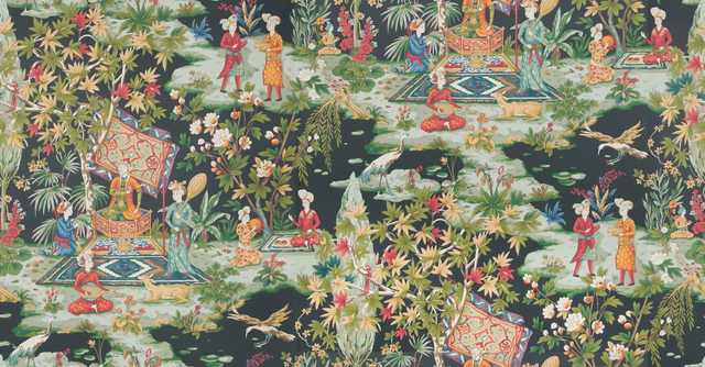 Brunschwig & Fils LODI GARDEN ONYX Wallpaper