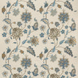 G P & J Baker BAKER'S INDIENNE EMBROIDERY SOFT BLUE Drapery Fabric