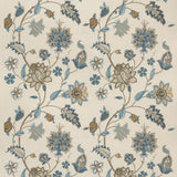 G P & J Baker BAKER'S INDIENNE EMBROIDERY SOFT BLUE Drapery Fabric