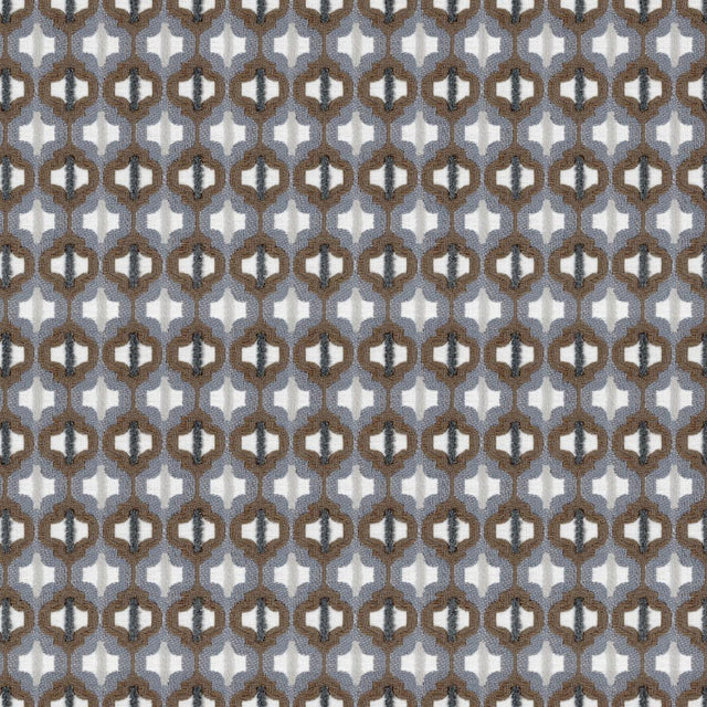 Kravet TURNED OUT TILE COLONIAL BLUE Upholstery Fabric