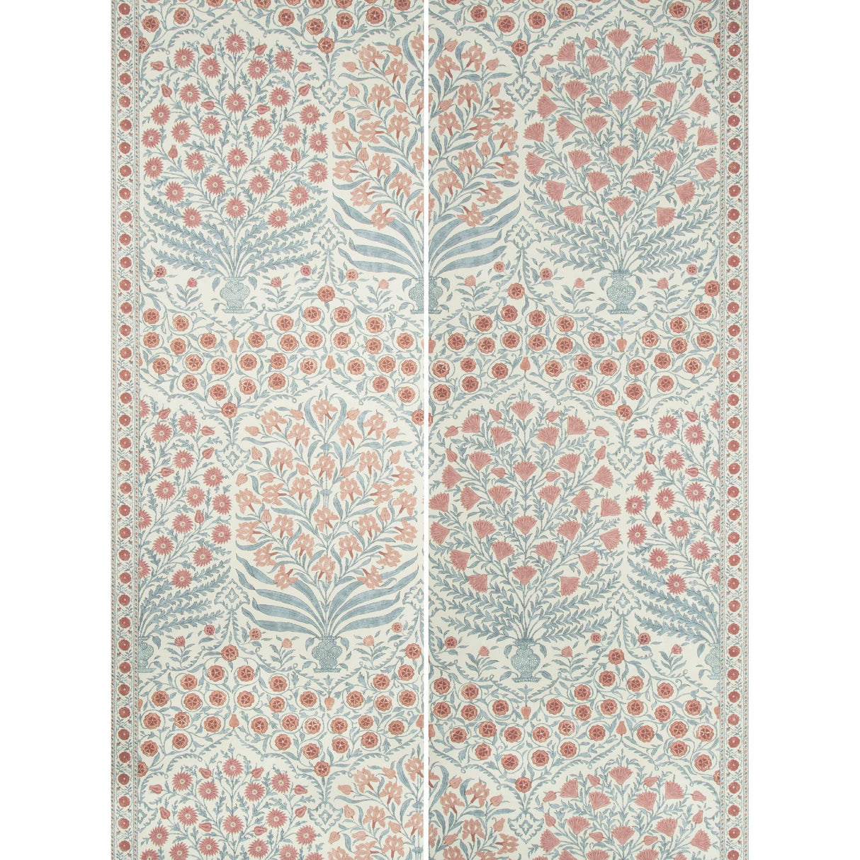 Lee Jofa SAMEERA PAPER RED/BLUE Wallpaper