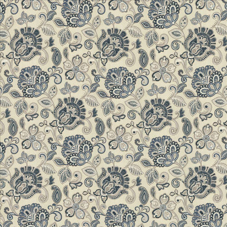 Kasmir Go For Baroque Blue Fabric
