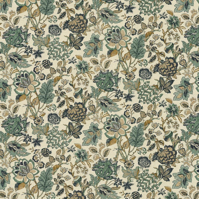 Kasmir Into The Woods Indigo Fabric