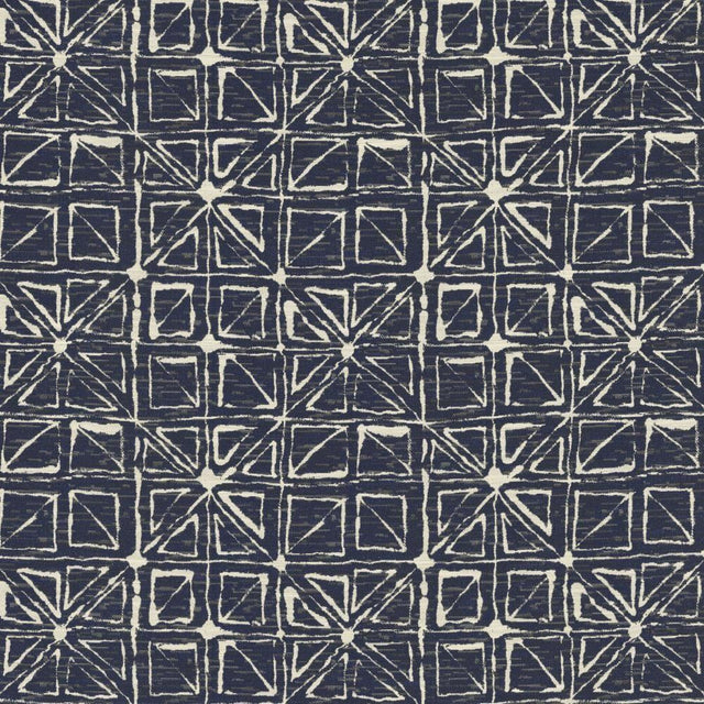 Kasmir Quadrangle Navy Fabric