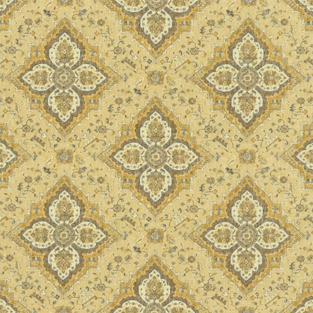 Kasmir Stallion Empire Gold Fabric