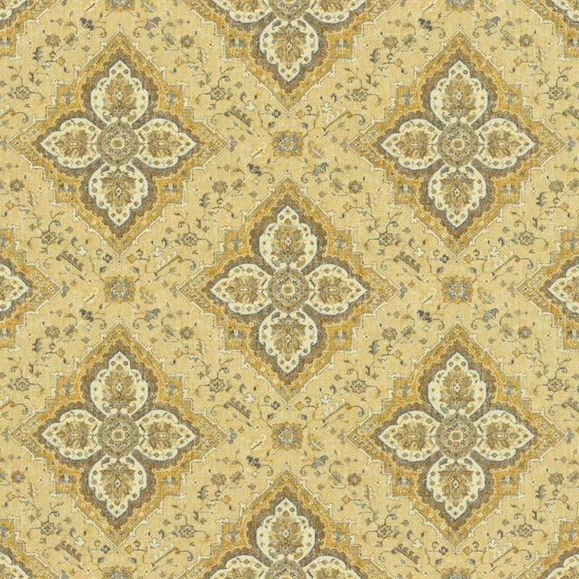 Kasmir Stallion Empire Gold Fabric