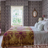 Schumacher Pomegranate Print Charcoal Fabric