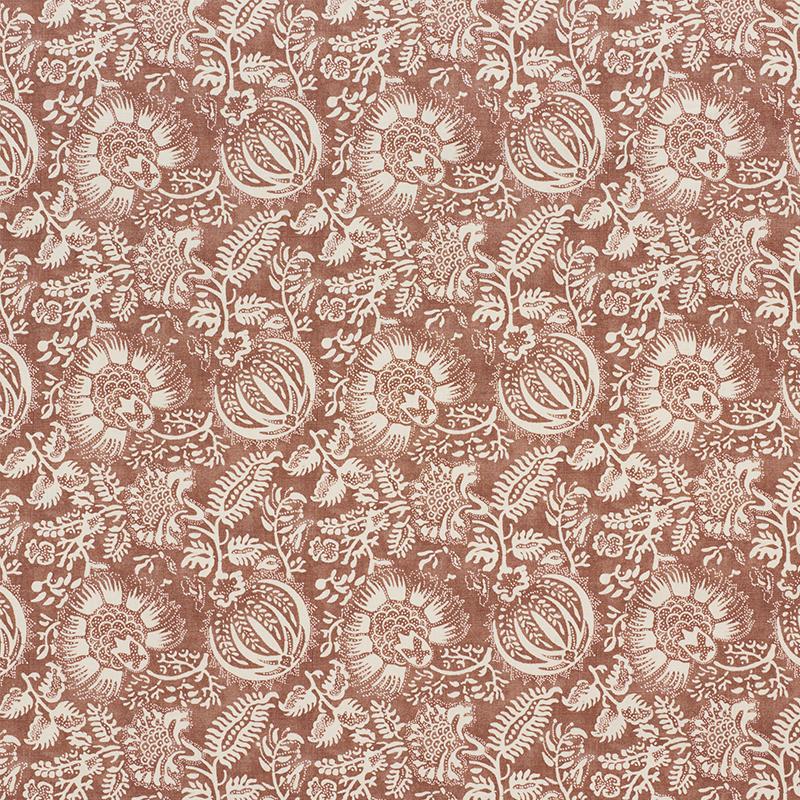 Schumacher Pomegranate Print Russet Fabric