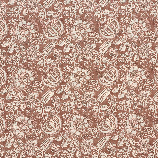 Schumacher Pomegranate Print Russet Fabric