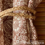 Schumacher Pomegranate Print Russet Fabric