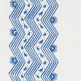 Schumacher Nauset Stripe Indigo Fabric