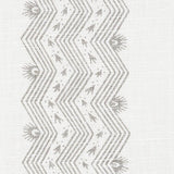 Schumacher Nauset Stripe Grey Fabric