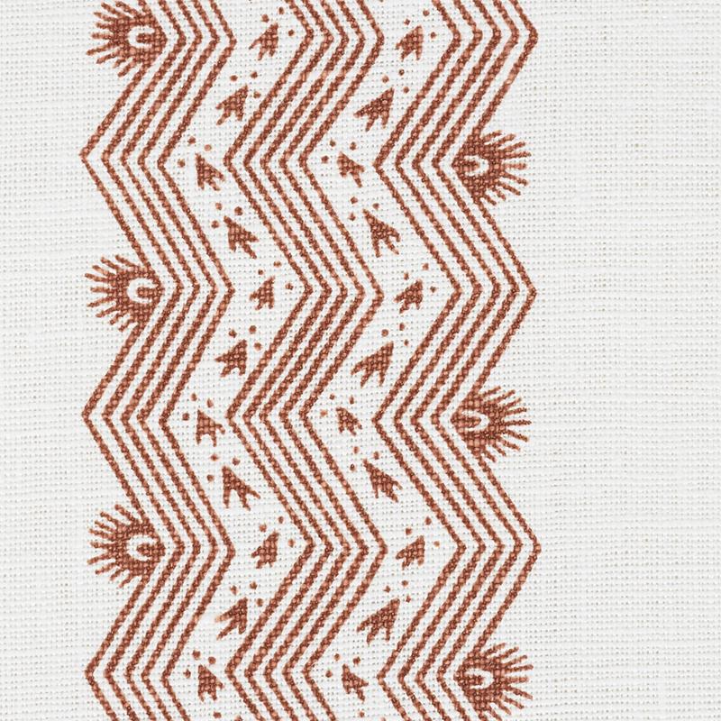 Schumacher Nauset Stripe Sienna Fabric