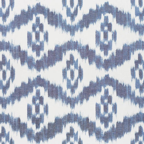 Schumacher Madaket Ikat Indigo Fabric