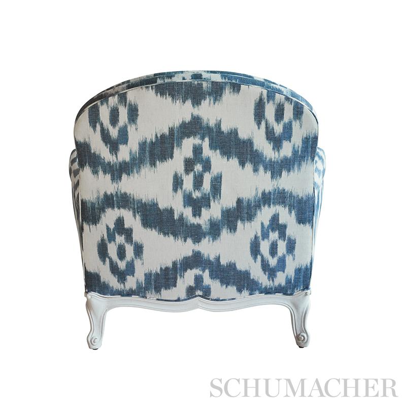 Schumacher Madaket Ikat Indigo Fabric