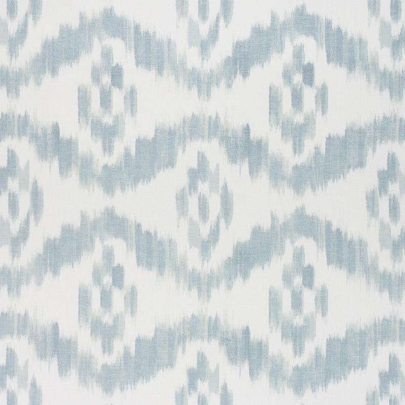 Schumacher Madaket Ikat Sky Fabric