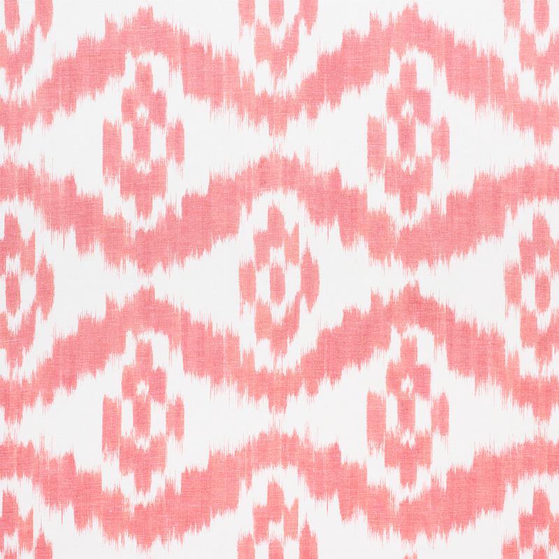 Schumacher Madaket Ikat Rose Fabric