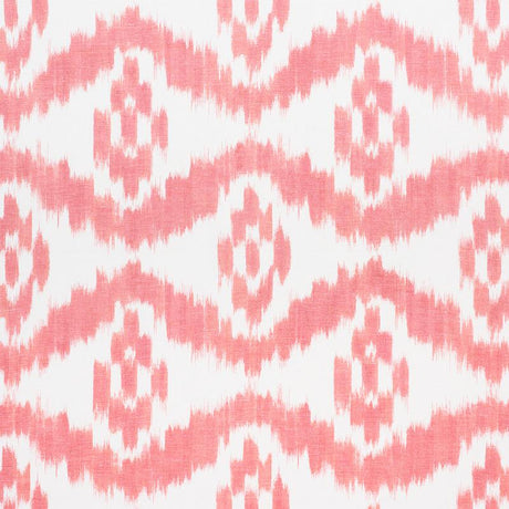 Schumacher Madaket Ikat Rose Fabric
