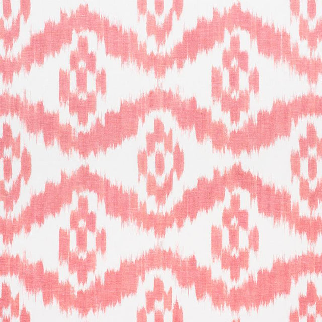 Schumacher Madaket Ikat Rose Fabric