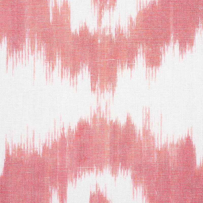 Schumacher Madaket Ikat Rose Fabric