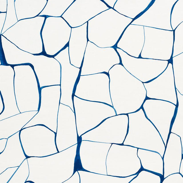 Schumacher Filigree Navy Fabric