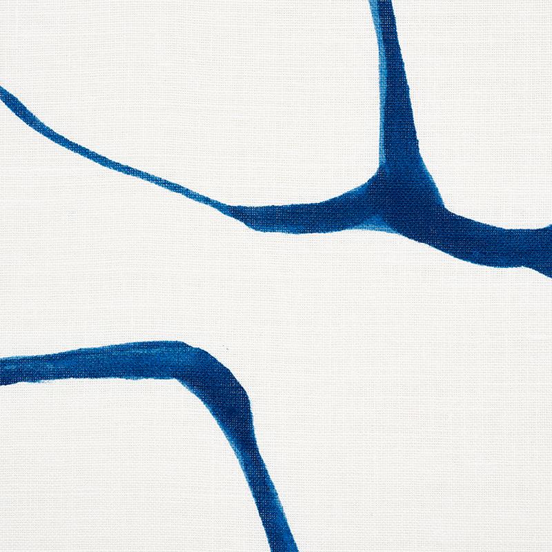 Schumacher Filigree Navy Fabric