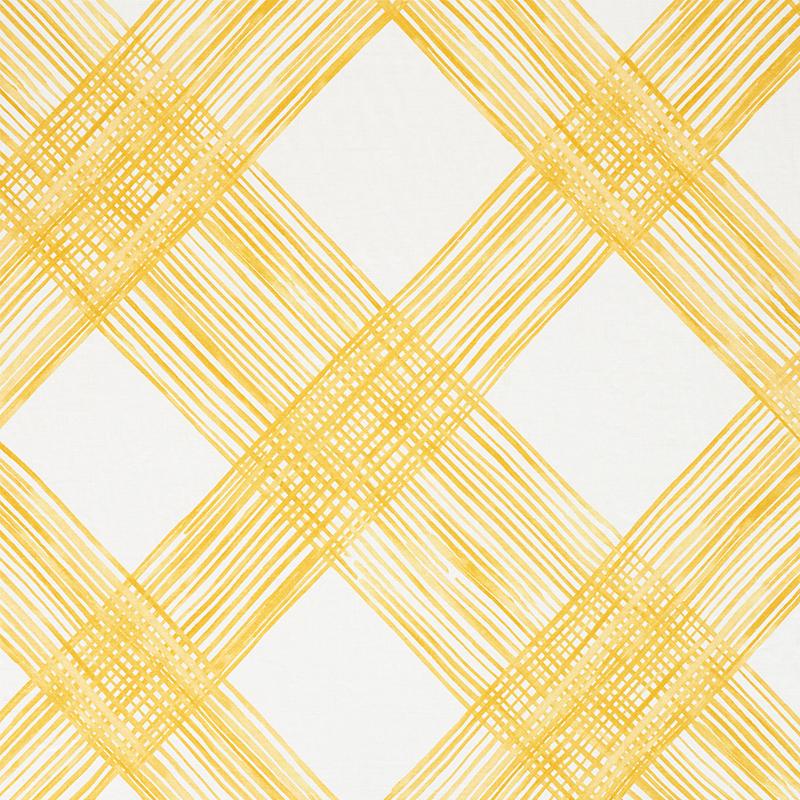 Schumacher Traverse Yellow Fabric