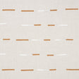 Schumacher Overlapping Dashes Brown & White Fabric