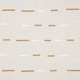 Schumacher Overlapping Dashes Brown & White Fabric