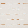 Schumacher Overlapping Dashes Brown & White Fabric